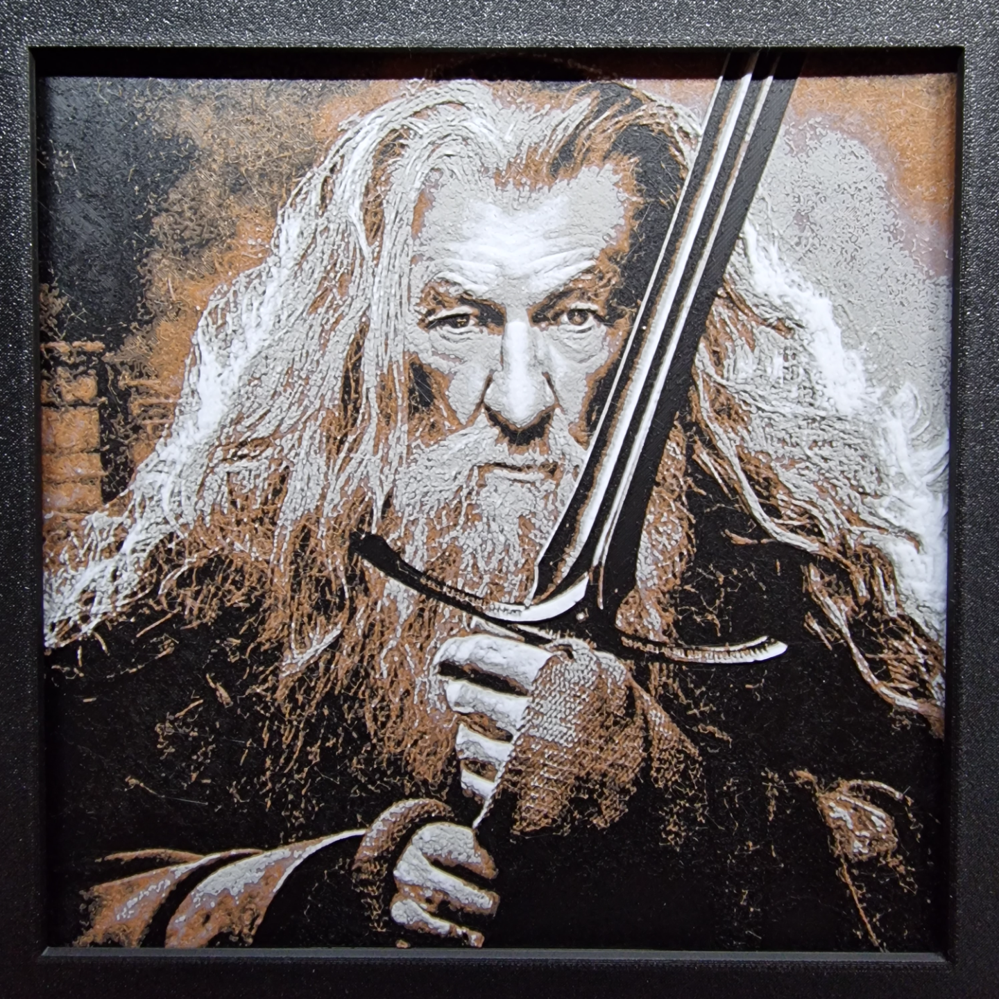 Gandalf Sword Wall Art – 3D Printed Lord of the Rings Fantasy Decor