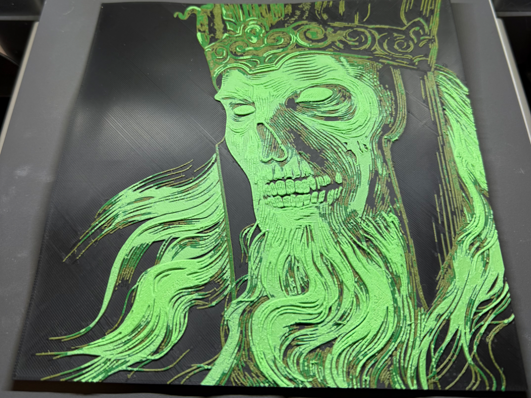 King of the Dead Wall Art – 3D Printed Lord of the Rings Fantasy Decor