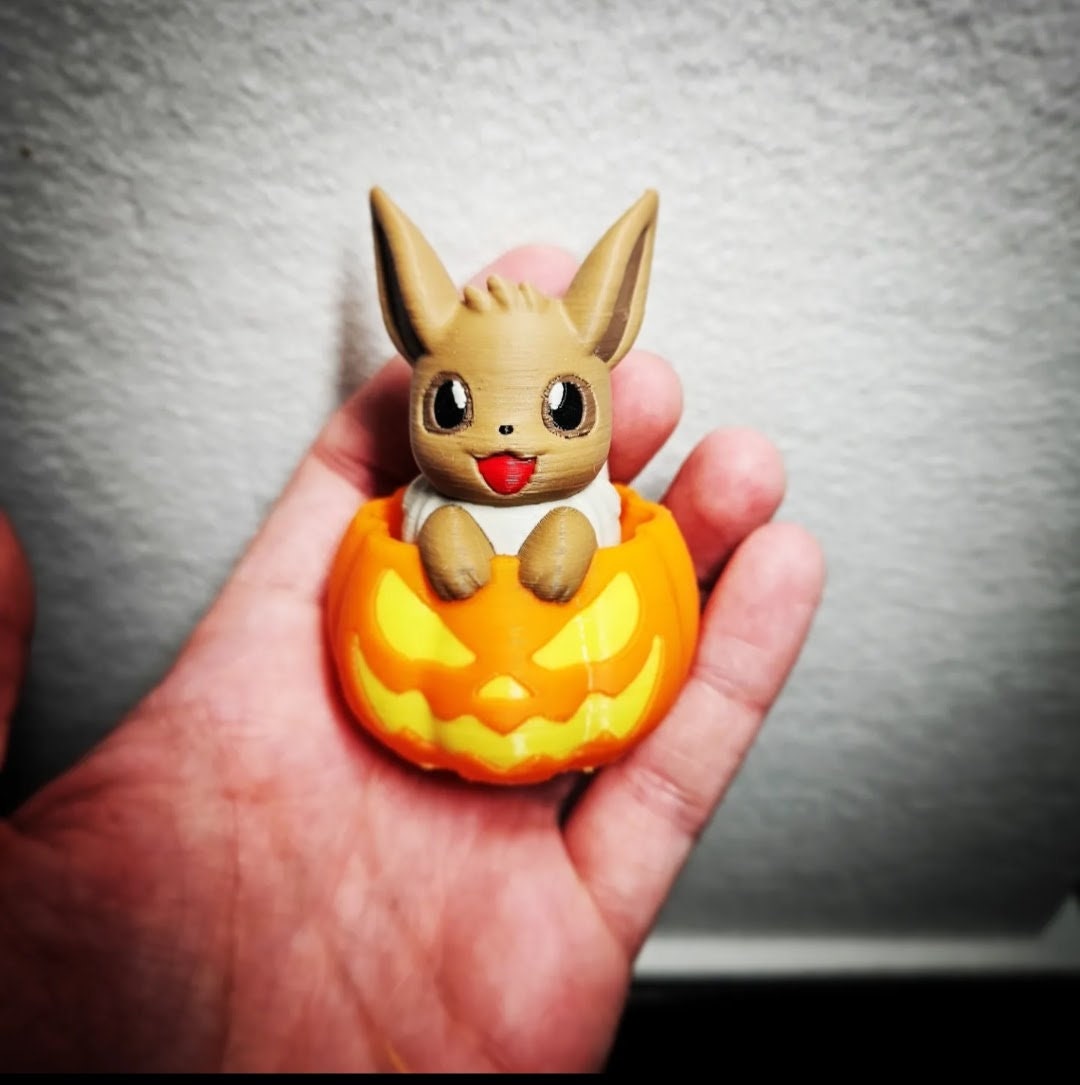 Eevee Eeveelution Witch | Pokemon Halloween Pokemon | Eevee | Fan Art Pokémon Model | Figurine | Gen 1 Kanto