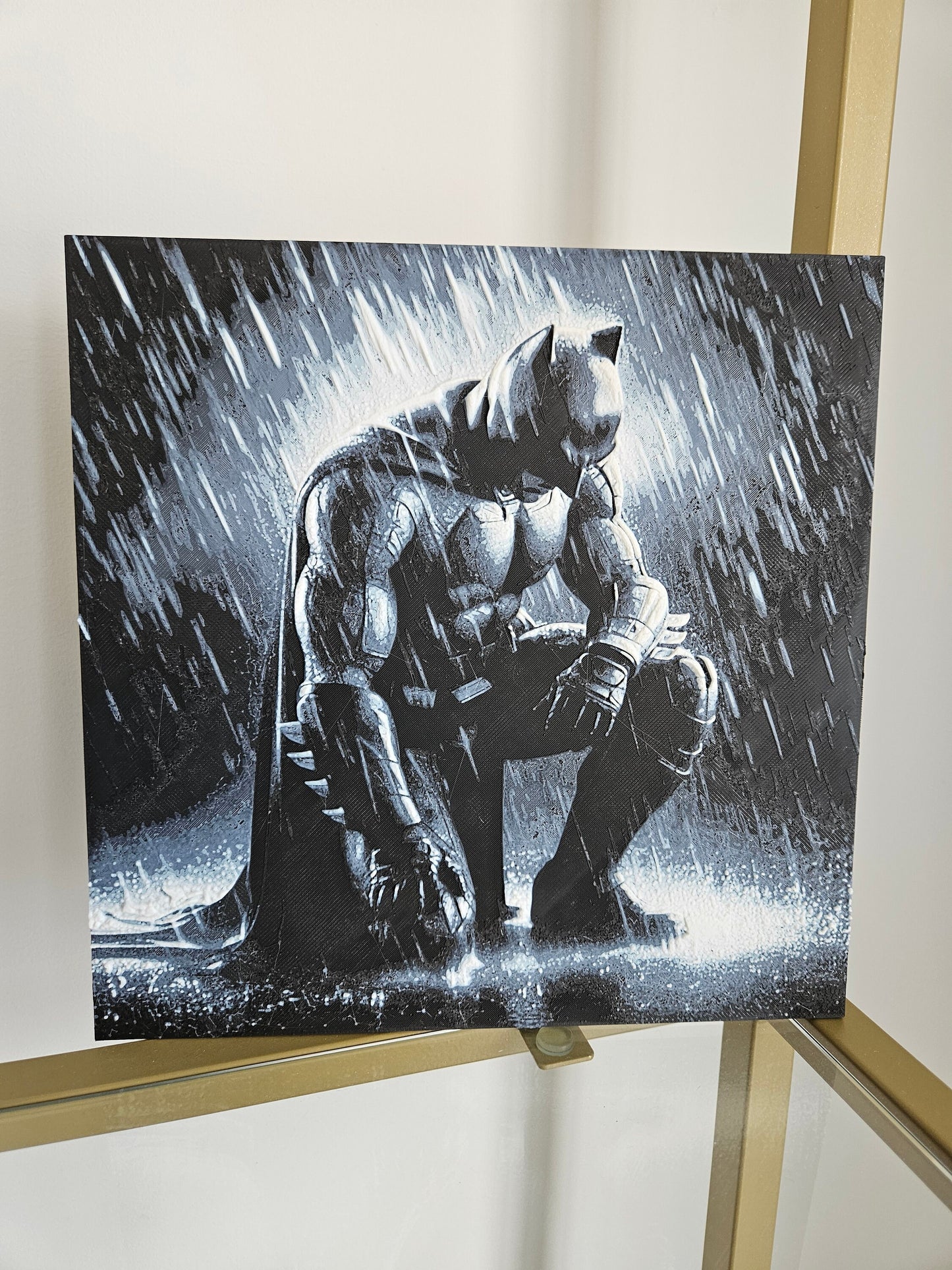 Batman | 3d printed Image Art | home decor design wall frame canva Hueforge | 3d art printing