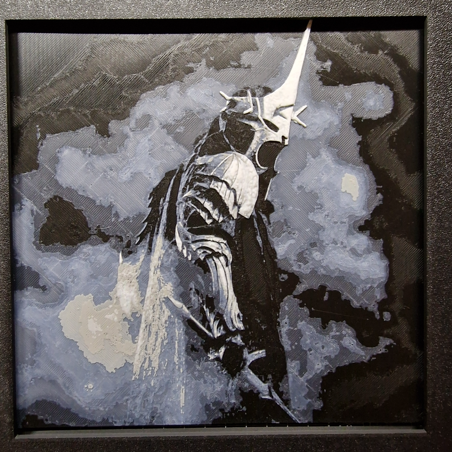 Nazgul smoke Wall Art – 3D Printed Lord of the Rings Fantasy Decor