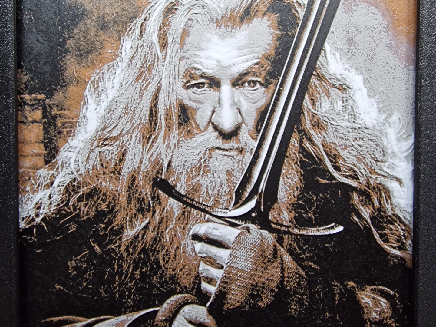 Gandalf Sword Wall Art – 3D Printed Lord of the Rings Fantasy Decor