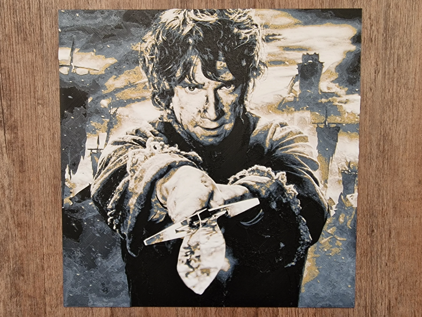 Bilbo Wall Art – 3D Printed Lord of the Rings Fantasy Decor
