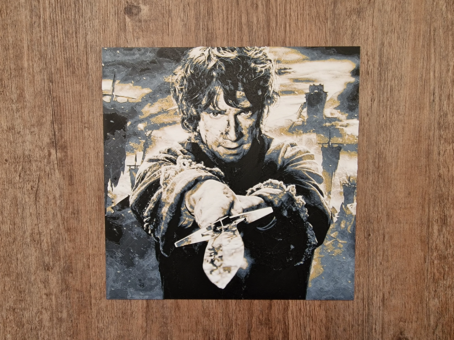 Bilbo Wall Art – 3D Printed Lord of the Rings Fantasy Decor