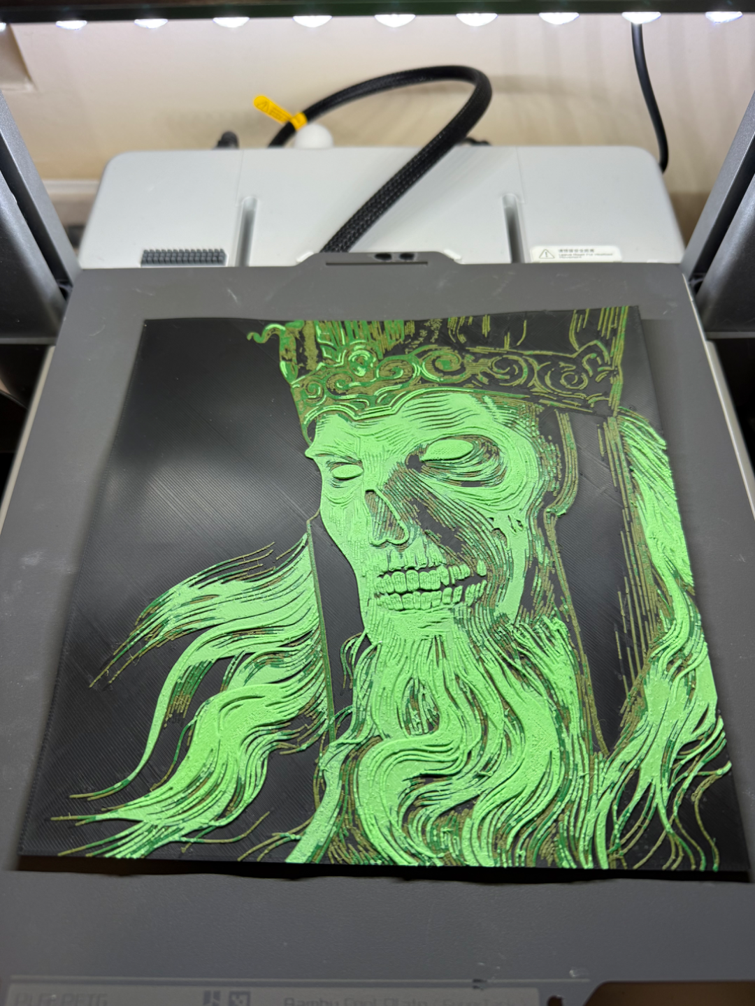 King of the Dead Wall Art – 3D Printed Lord of the Rings Fantasy Decor