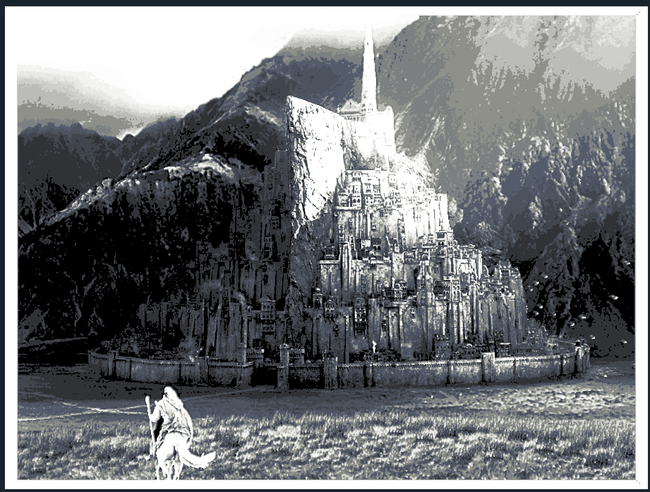 Gandalf The White Minas Tirith Wall Art – 3D Printed Lord of the Rings Fantasy Decor