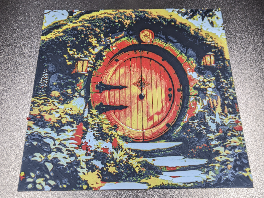 Hobbit Door Wall Art – 3D Printed Lord of the Rings Fantasy Decor