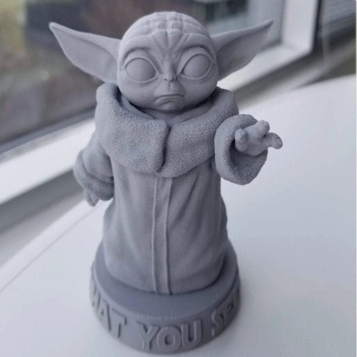 GRAY  s| Grogu The Child Baby Yoda* | Fan Art| Painted version available| collector's item| MarVin Miniatures - 3D MinionMancer