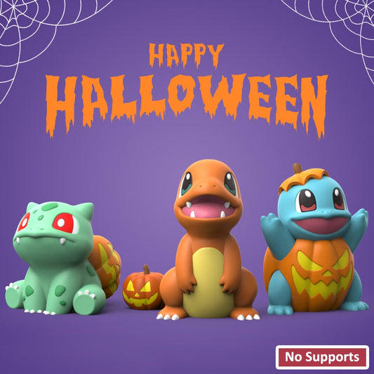 Bulbasaur Charmander Squirtle | Pokemon Halloween