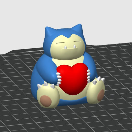 a blue and white cat holding a red heart