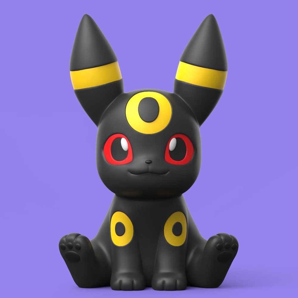 a black and yellow animal sitting on top of a purple background